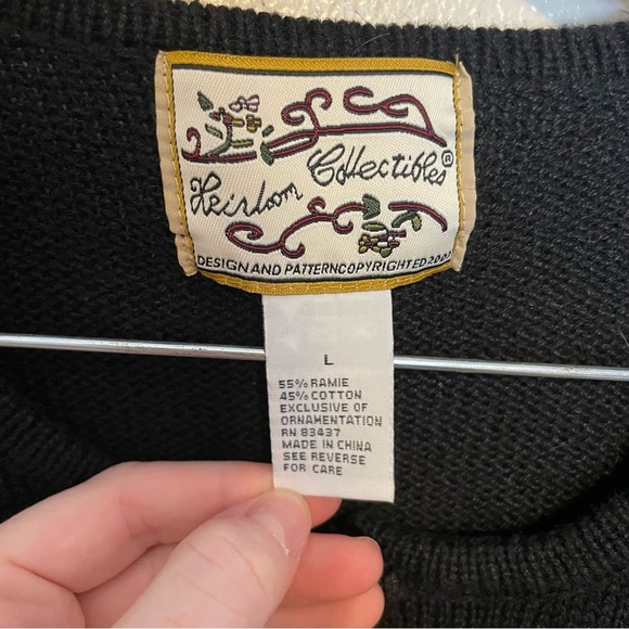 Vintage Heirloom Collectibles Embroidered And Beaded Cardigan Size Large EUC - Picture 7 of 7